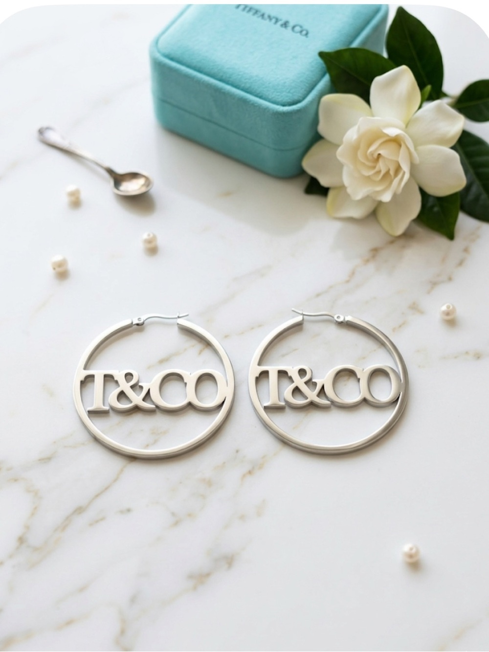 CO Hoop Logo Earrings No box !